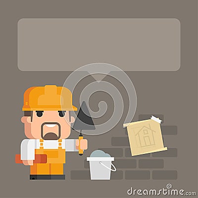 Concept builder and building Vector Illustration