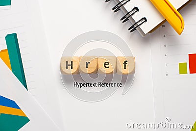 Concept business marketing acronym Href or Hypertext Reference Stock Photo