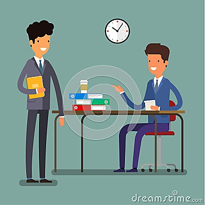 Concept of business relationships. Vector Illustration