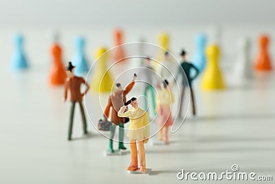 Concept of business roles and responsibilities, business concept Stock Photo