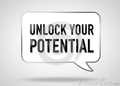 Concept for Business - Unlock your Potential Stock Photo