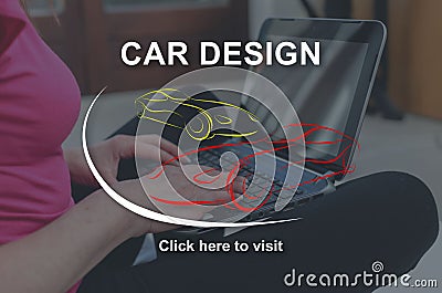 Concept of car design Stock Photo