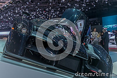 Concept car at the Manifattura Automobili Torino stand at the Geneva International Motor Show Editorial Stock Photo