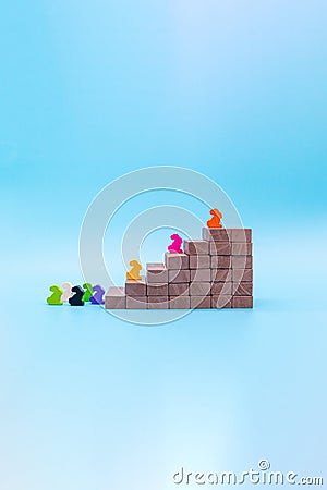 The concept of career development in corporations Stock Photo