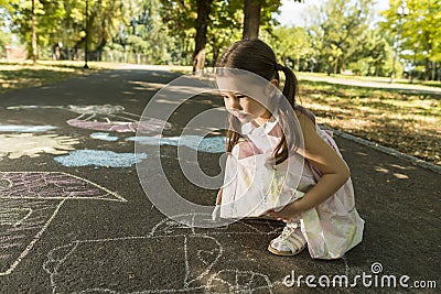 Concept of child imagination Stock Photo