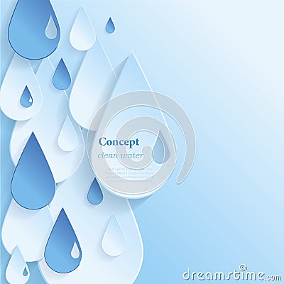 Concept clean water Stock Photo