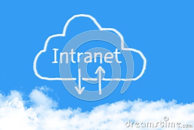 concept cloud intranet shape Stock Photo