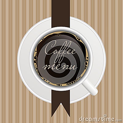 The concept of coffeehouse menu. Vector Illustration