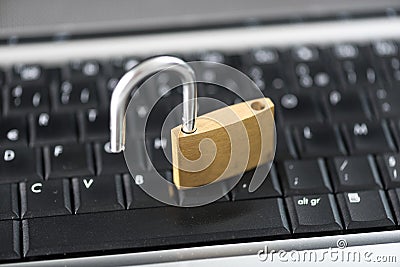 Concept of computer security Stock Photo