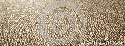 Conceptual solid beige background of cobblestone texture floor as a modern pattern layout. Cartoon Illustration