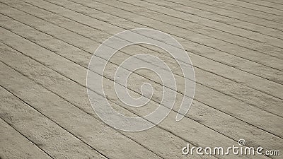 Concept or conceptual solid and rough beige background of concrete slabs texture floor and as a modern pattern layout. A 3d Cartoon Illustration
