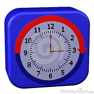 Concept - Daylight Saving Time Started Stock Photo