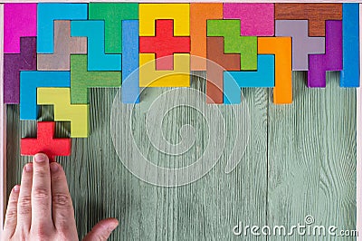 Concept of decision making process, logical thinking. Logical tasks. Stock Photo