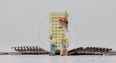 The concept of deepening job shortages. Stock Photo