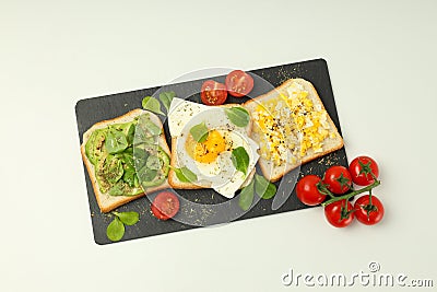 Concept of delicious breakfast, tasty morning meal Stock Photo