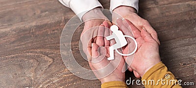 Concept of disability insurance Stock Photo