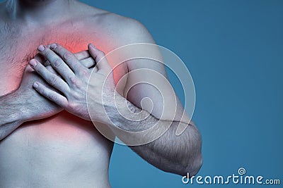 Concept disease. Heart problem. Stock Photo