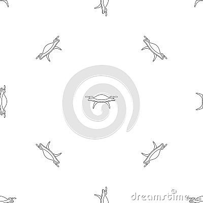 Concept drone pattern seamless vector Vector Illustration