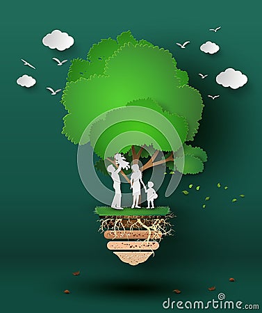 Concept of eco Vector Illustration