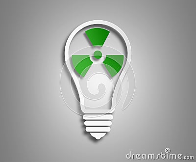 Concept ecology. the image of the light bulb Stock Photo
