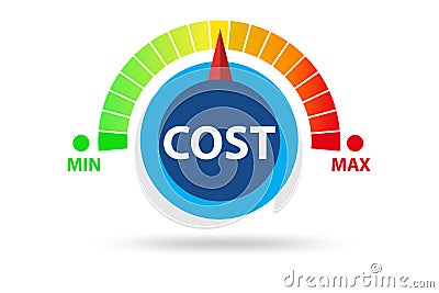 Concept of effective cost management Stock Photo