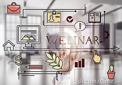 Concept of electronic business and internet education and modern Stock Photo