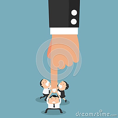 The concept of employees resisting the authority Vector Illustration