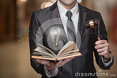 The concept of Enlightenment and the study of jurisprudence Stock Photo