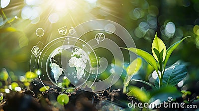 Concept of environmental technology. Sustainable development goals. SDGs. Stock Photo