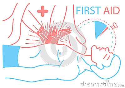 Concept of the first medical aid Stock Photo