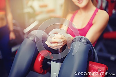 Concept fitness, weightlifting Stock Photo