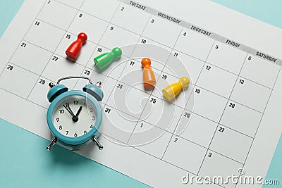 Concept of four-day work week, modern approach to doing business. Effectiveness of employees employees Stock Photo