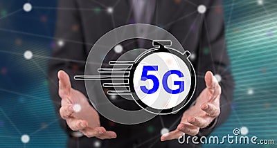Concept of 5g Stock Photo
