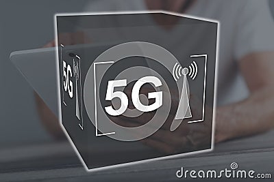 Concept of 5g Stock Photo