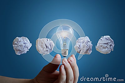 Concept of the great business idea. Stock Photo