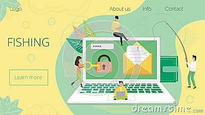 Concept group of hacker stealing data Stock Photo