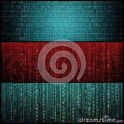 Concept of Hacker Attack, Virus Infected Software, Dark Web and Cyber Security. Abstract Digital Background With Stock Photo
