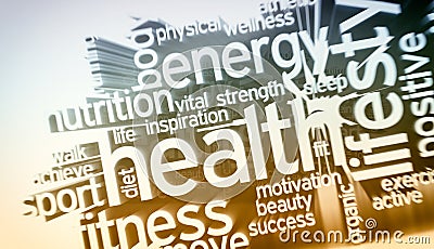 Concept of health and wellness Stock Photo