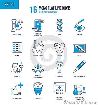 Concept - healthcare and medicine, tests, analyzes, advanced education research Vector Illustration