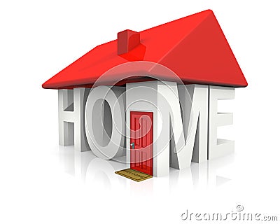 Concept Home Stock Photo