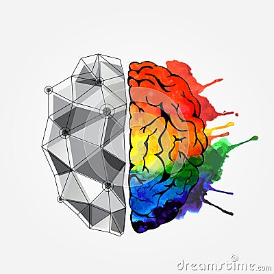 Concept of the human brain Vector Illustration