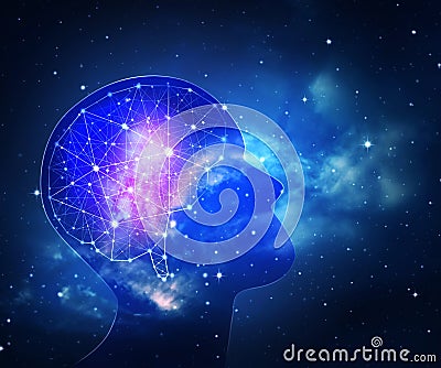 Concept of human intelligence. Stock Photo