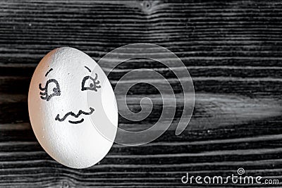 Concept human relationships and emotions eggs - flirtation Stock Photo