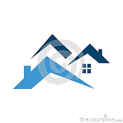 concept and idea of apartment house realty logo design vector home building construction architecture symbol Vector Illustration