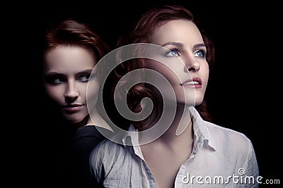 Concept Image. Another Side Of Human. Stock Photo