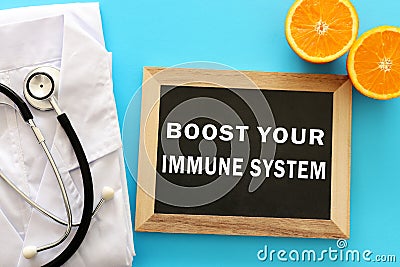 Concept image of Boost your Immune System Stock Photo