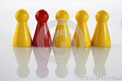 An concept image of a game Parcheesi, Aggravation, and Trouble - Ludo Stock Photo