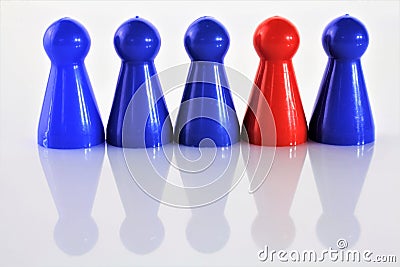 An concept image of a game Parcheesi, Aggravation, and Trouble - Ludo Stock Photo