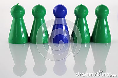 An concept image of a game Parcheesi, Aggravation, and Trouble - Ludo Stock Photo