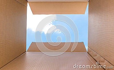 Concept image `Thinking Outside the Box` Stock Photo